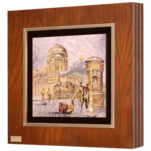 تابلو نقاشی ورق طلا FWSGB-43x43-H