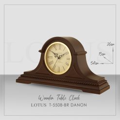 ساعت رومیزی چوبی مدل DANON کد T-5508 رنگ BROWN