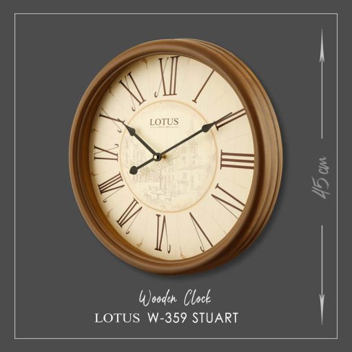 ساعت دیواری چوبی مدل STUART کد W-359