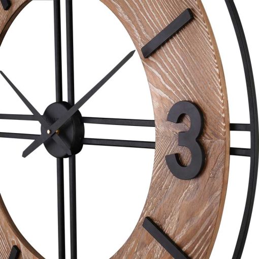 ساعت دیواری چوبی مدل THOMAS