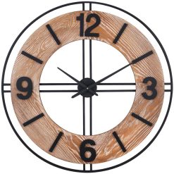 ساعت دیواری چوبی مدل THOMAS
