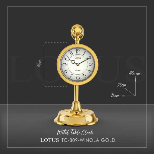 ساعت رومیزی فلزی مدل WINOLA