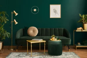 green-monochrome-room-design