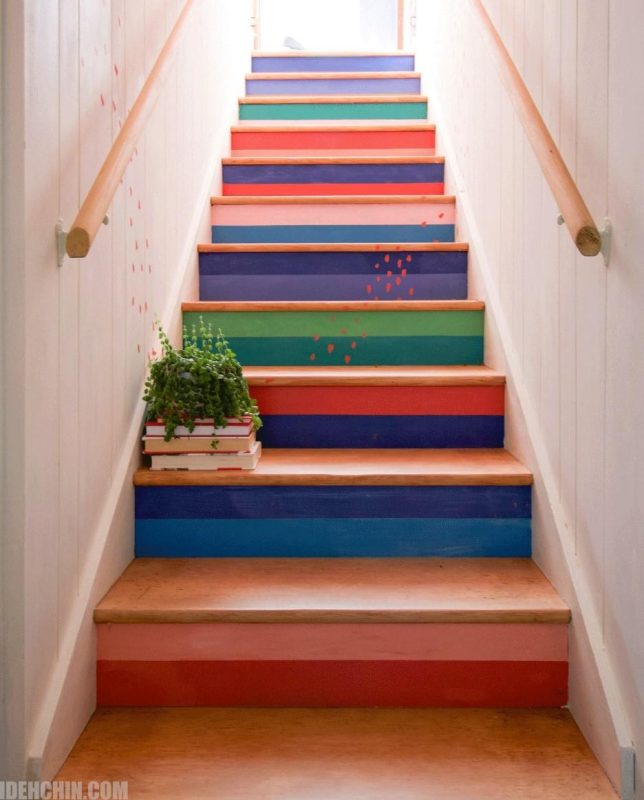 پله های رنگی