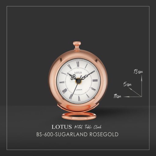 ساعت رومیزی فلزی لوتوس مدل SUGARLAND