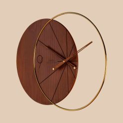 ساعت دیواری لاکوی کد WMC-15011 رنگ قهوه ای