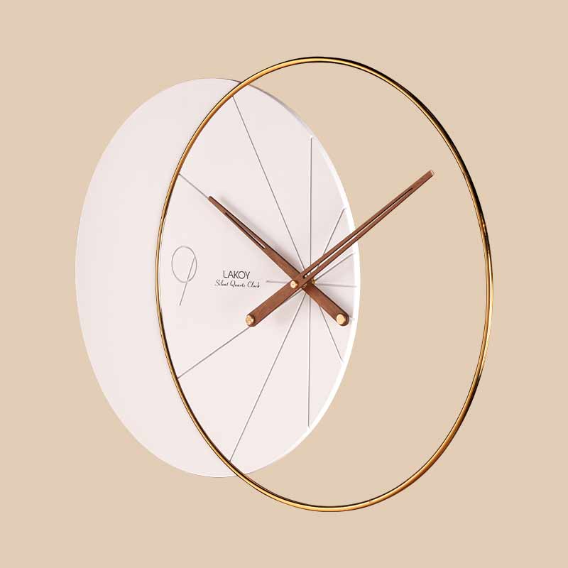 ساعت دیواری لاکوی کد WMC-15011 رنگ سفید