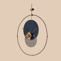 ساعت دیواری لاکوی کد WMC-15014 رنگ آبی طوسی