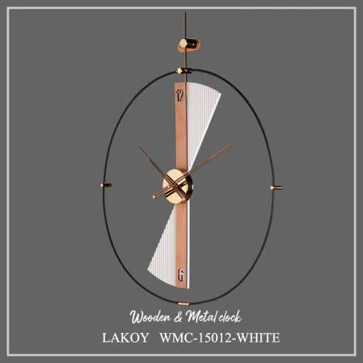 ساعت دیواری لاکوی کد WMC-15012 سفید