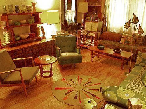 Living rooms in the 1970s