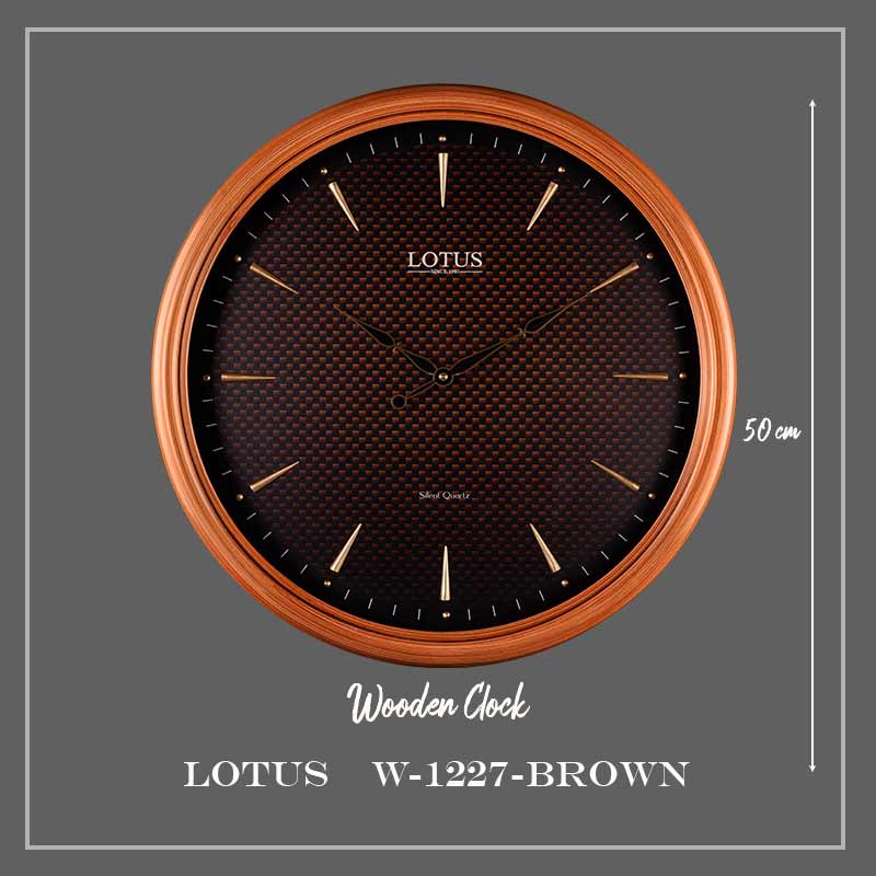 ساعت دیواری کد WD-1227 رنگ BROWN