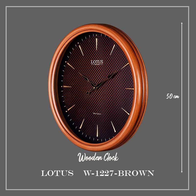 ساعت دیواری کد WD-1227 رنگ BROWN