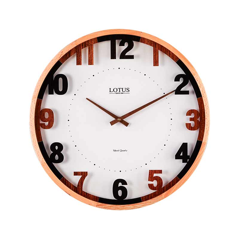 ساعت دیواری لوتوس WD-1228 رنگ WAL/WH