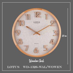 ساعت دیواری لوتوس WD-1326 رنگ WAL/WOWEN