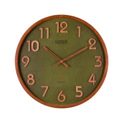 ساعت دیواری لوتوس مدل WD-1326 رنگ BR/GREEN
