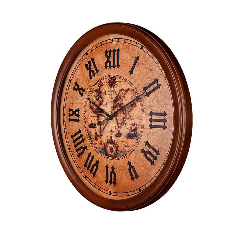 ساعت دیواری لوتوس کد WD-1529 رنگ BR-B
