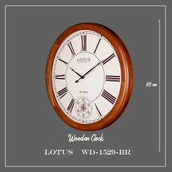 ساعت دیواری لوتوس کد WD-1529 رنگ BROWN