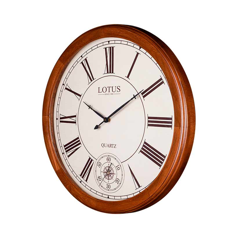 ساعت دیواری لوتوس کد WD-1529 رنگ BROWN
