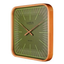 ساعت دیواری چوبی WD-2323 رنگ BR-GREEN
