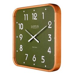 ساعت دیواری لوتوس WD-2323 رنگ WAL/GREEN
