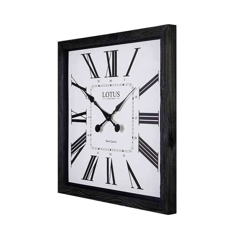 ساعت دیواری لوتوس کد WD-2533 رنگ BL/WH