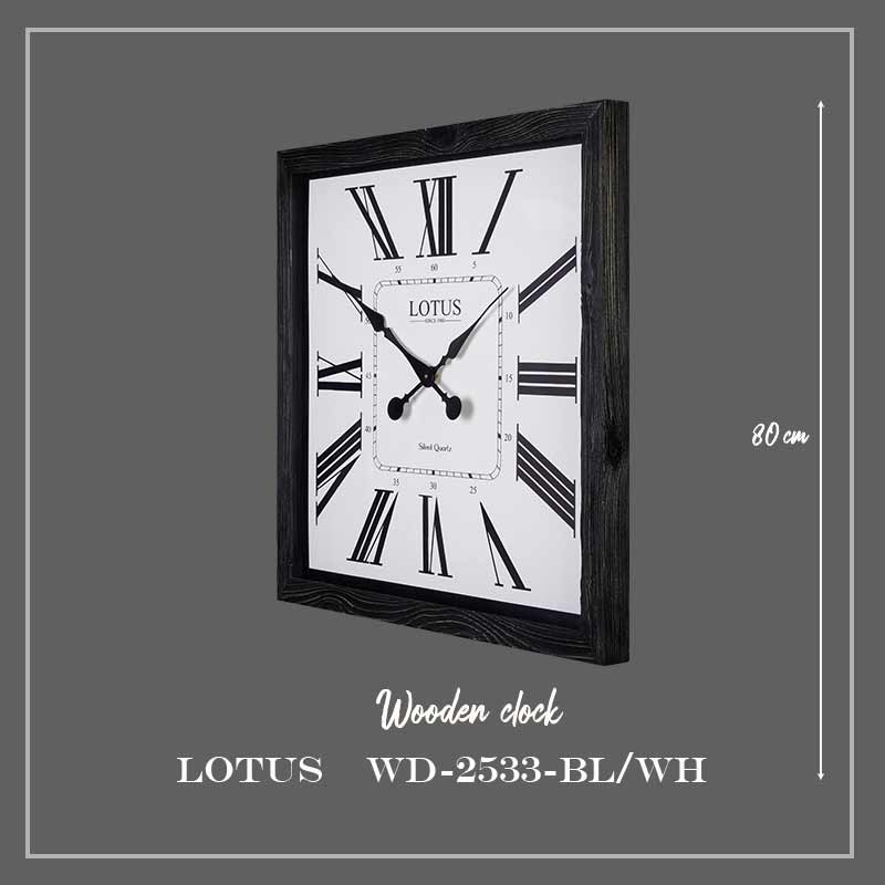 ساعت دیواری WD-2533 رنگ BL/WH