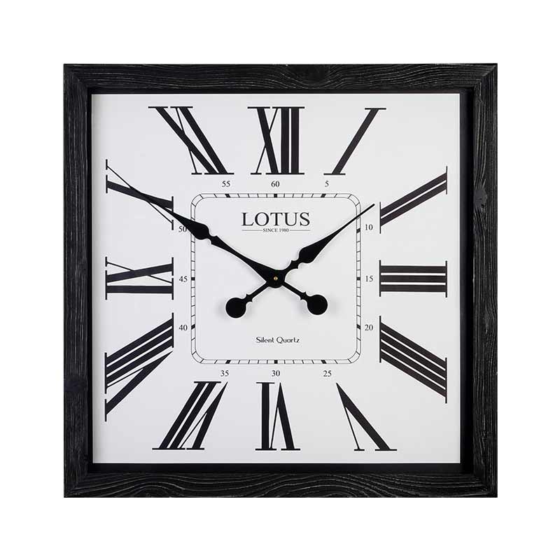 ساعت دیواری لوتوس کد WD-2533 رنگ BL/WH