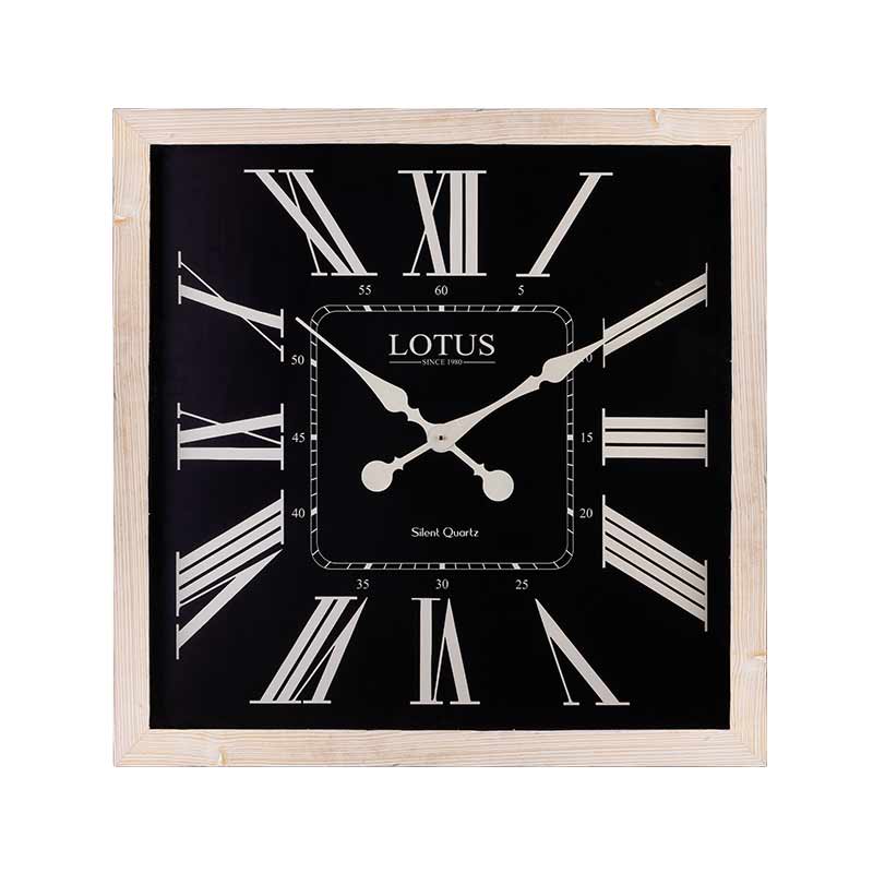 ساعت دیواری لوتوس کد WD-2533 رنگ WH/BL