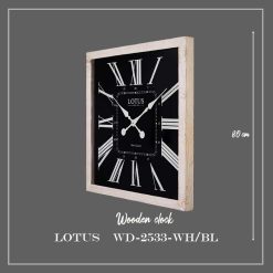 ساعت دیواری کد WD-2533 رنگ WH/BL