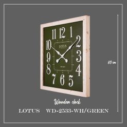 ساعت دیواری کد WD-2533 رنگ WH/GREEN