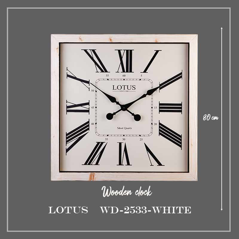 ساعت دیواری کد WD-2533 رنگ WHITE