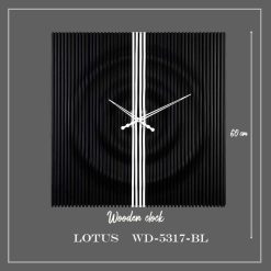 ساعت دیواری لوتوس کد WD-5317 رنگ BLACK