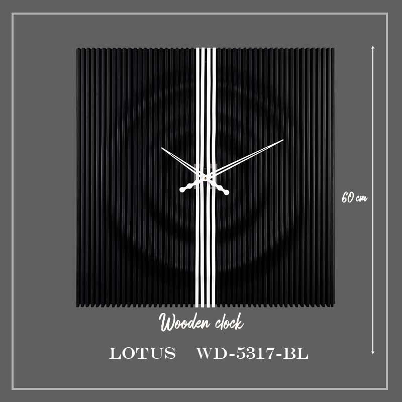 ساعت دیواری لوتوس کد WD-5317 رنگ BLACK