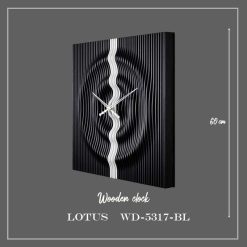 ساعت دیواری لوتوس کد WD-5317 رنگ BLACK
