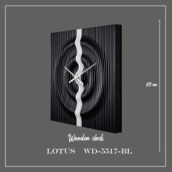 ساعت دیواری لوتوس کد WD-5517 رنگ BLACK