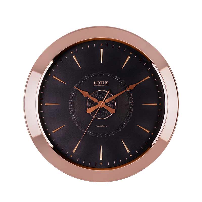 ساعت دیواری لوتوس کد WMT-1225 رنگ ROSEGOLD