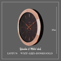ساعت دیواری کد WMT-1225 رنگ ROSEGOLD