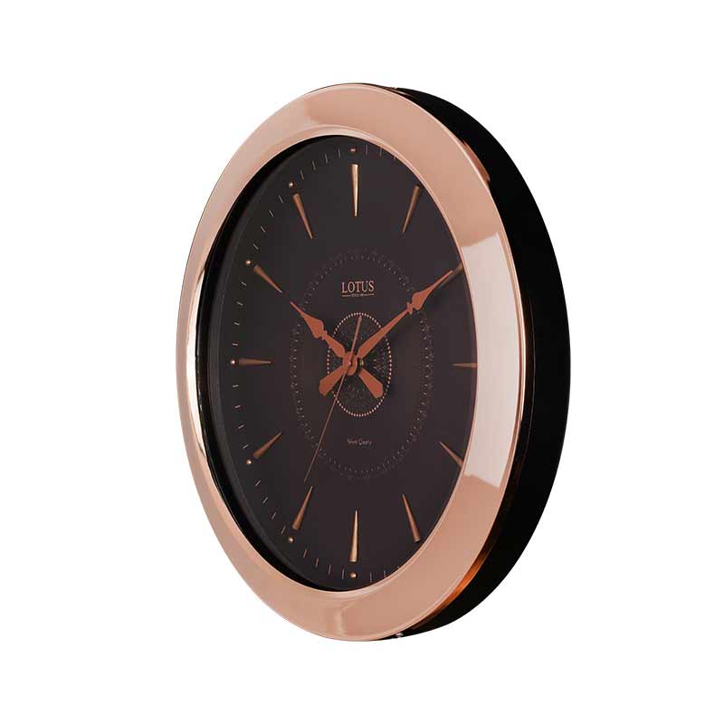 ساعت دیواری لوتوس کد WMT-1225 رنگ ROSEGOLD