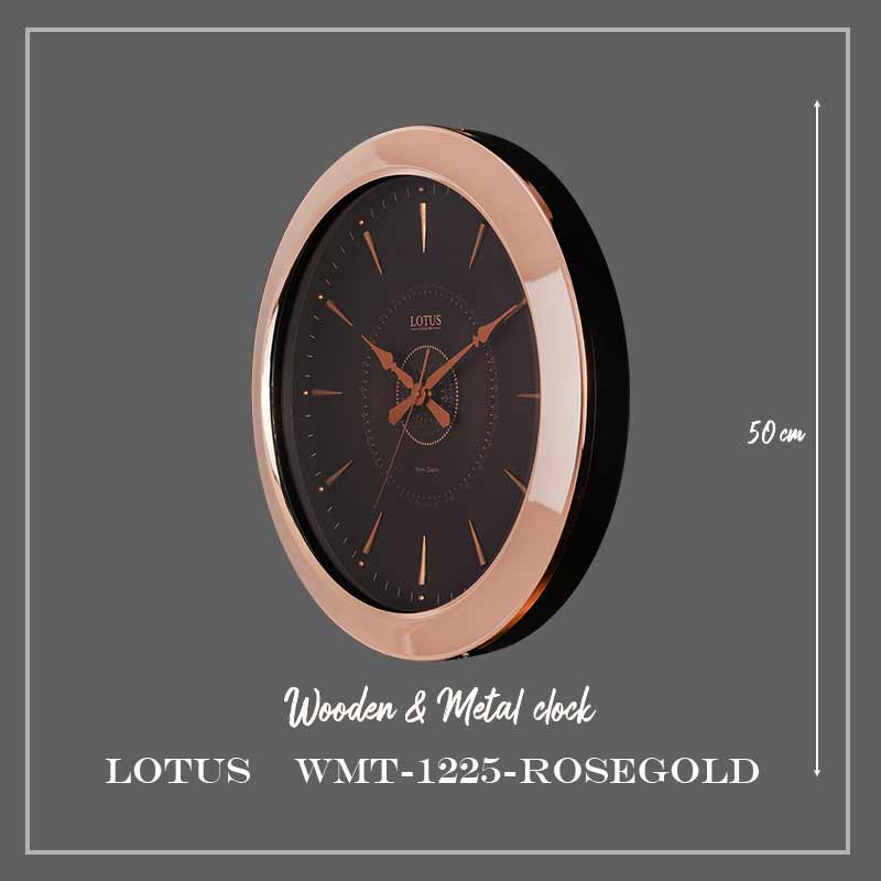 ساعت دیواری کد WMT-1225 رنگ ROSEGOLD