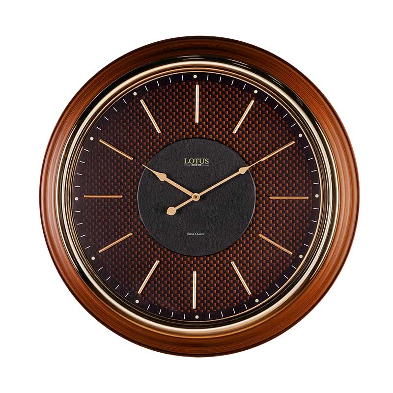 ساعت دیواری لوتوس WMT-1431 رنگ BR/GOLD