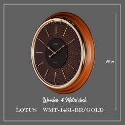 ساعت دیواری WMT-1431 رنگ BR/GOLD