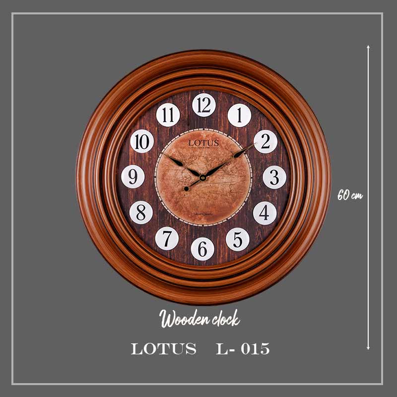 ساعت دیواری لوتوس کد L- 015