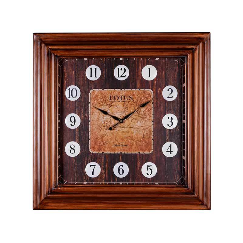 ساعت دیواری چوبی لوتوس کد L- 017
