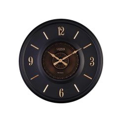 ساعت دیواری فلزی لوتوس کد MT-1314 رنگ BLACK