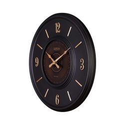 ساعت دیواری فلزی لوتوس کد MT-1314 رنگ BLACK