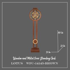 ساعت ایستاده چرخ دنده ای کد WFC-14143 رنگ BROWN