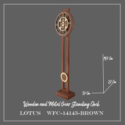 ساعت ایستاده چرخ دنده ای کد WFC-14143 رنگ BROWN