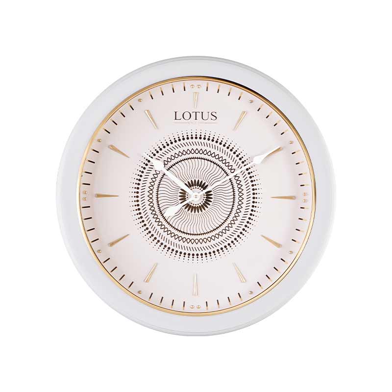 ساعت دیواری لوتوس کد WMT-1320 رنگ WHITE