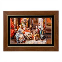 تابلو چوبی کلاسیک مدل An Elegant Gathering کد FWB-120X80-R6
