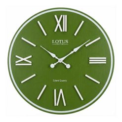 ساعت دیواری چوبی کد WD-1540 رنگ GREEN